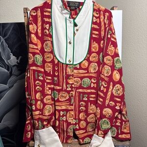 Vintage Bob Mackie “wearable art” shirt